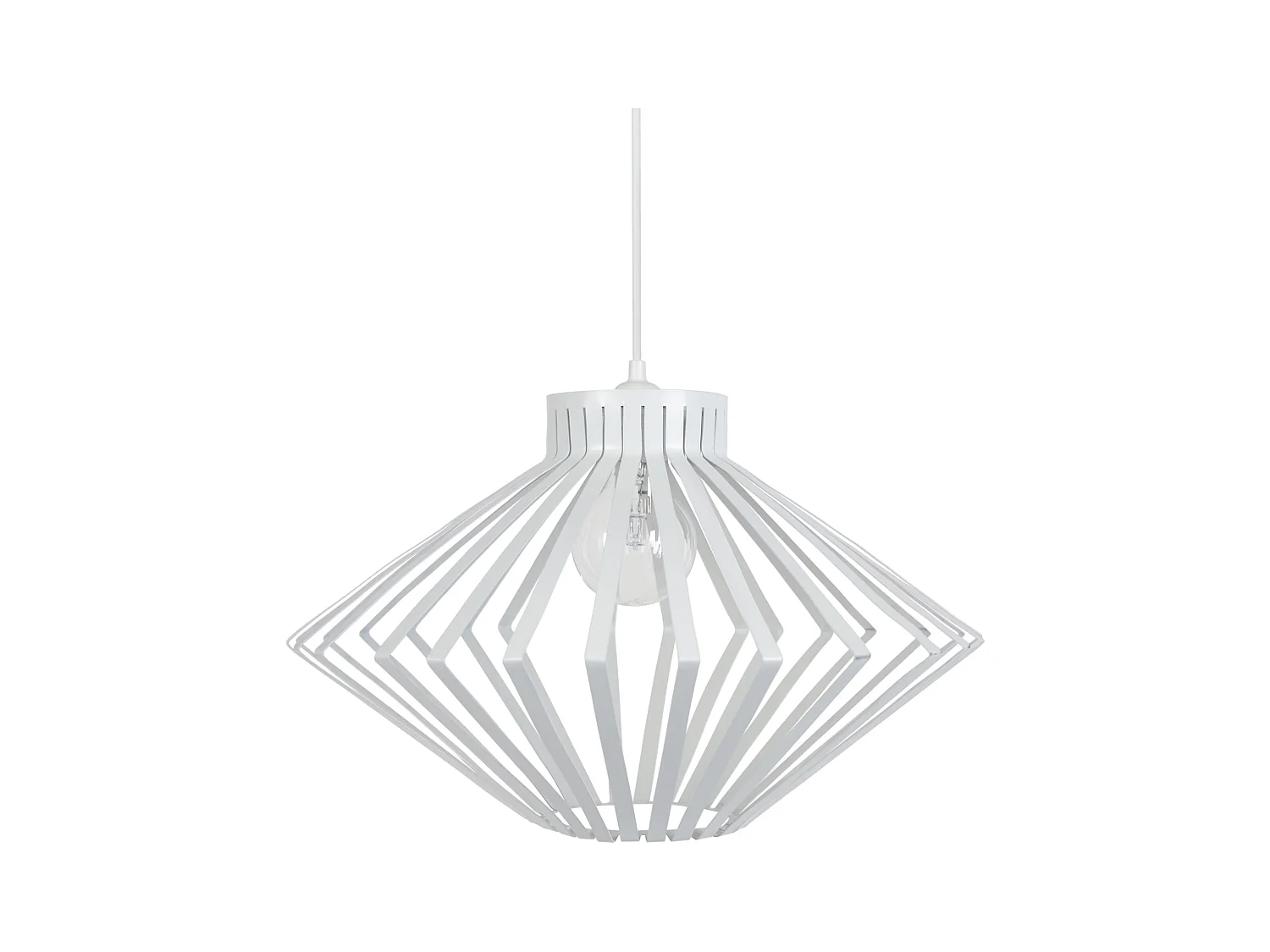 Suspension TOSEL ,métal,Blanc ,H90x D37xP37cm
