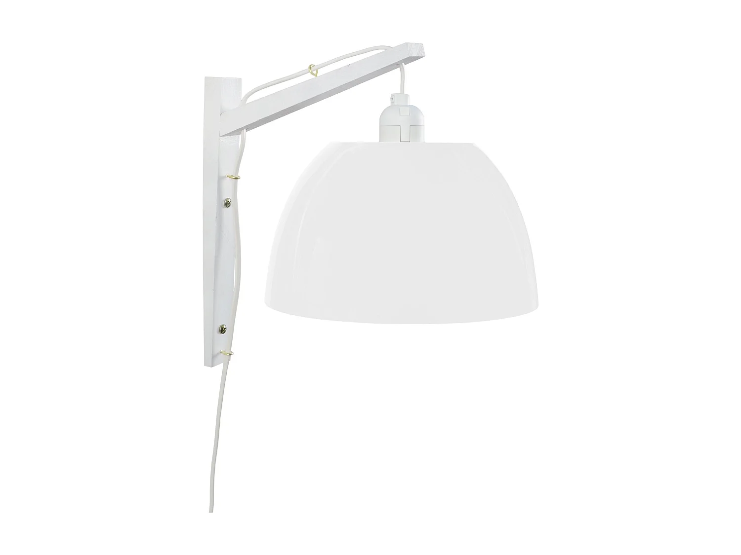 Applique bois blanc massif, 30cm.