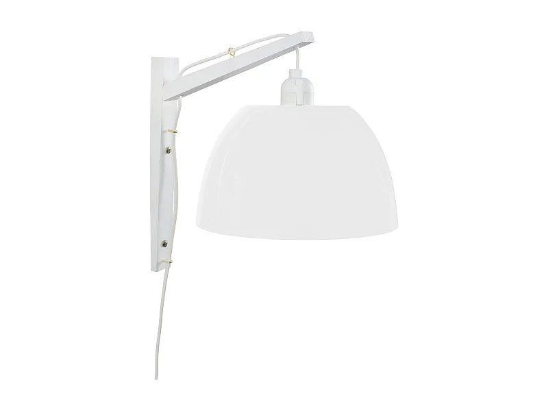 Applique bois blanc massif, 30cm.