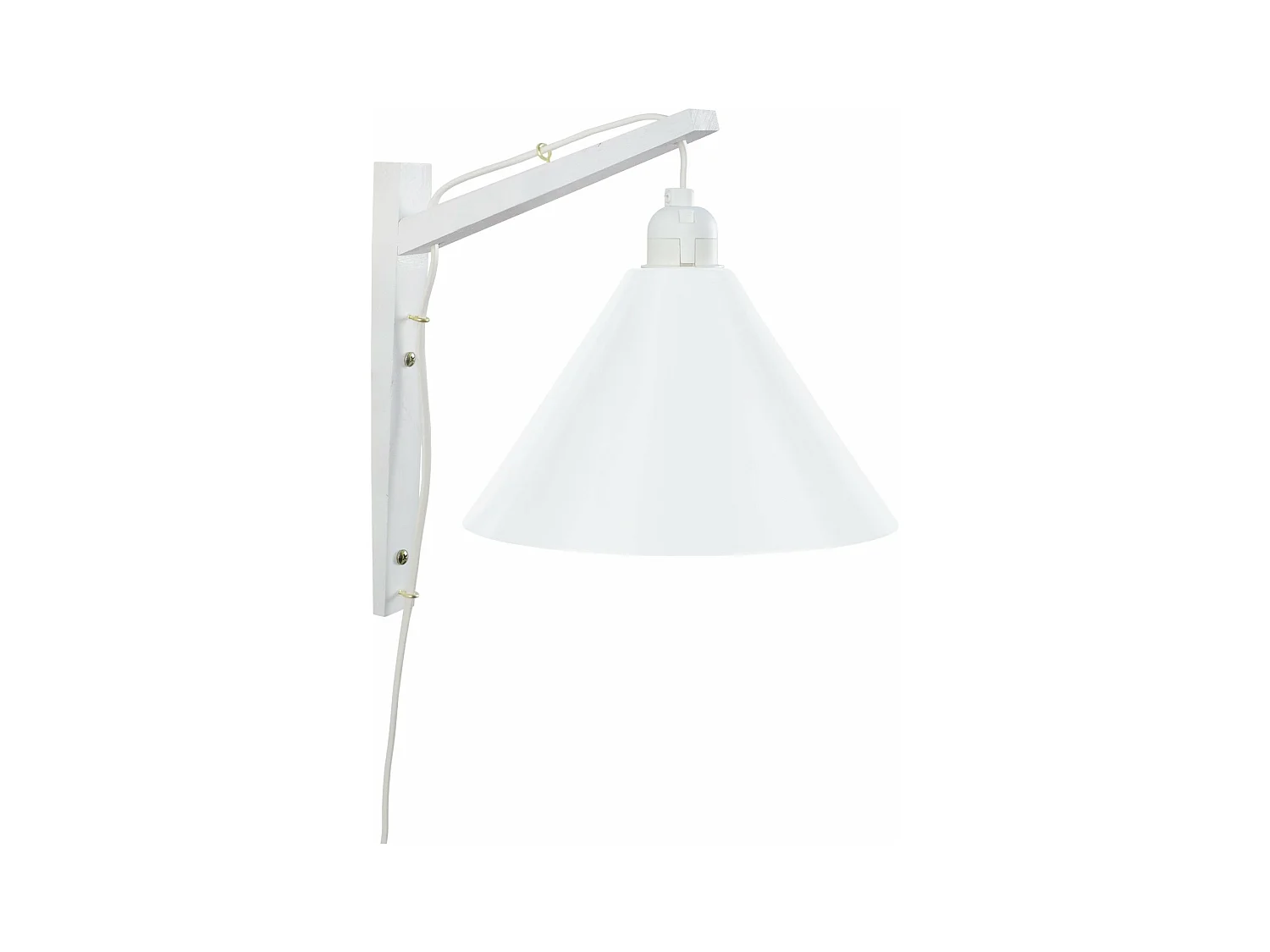 Aplique TOSEL ,madera, Blanco,A30xD 30x P 30cm