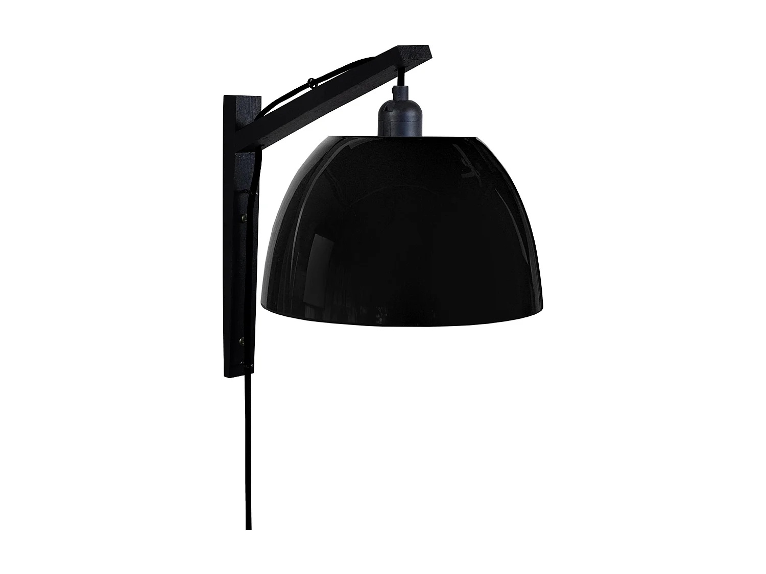 Applique bois noir,noir 30cm.