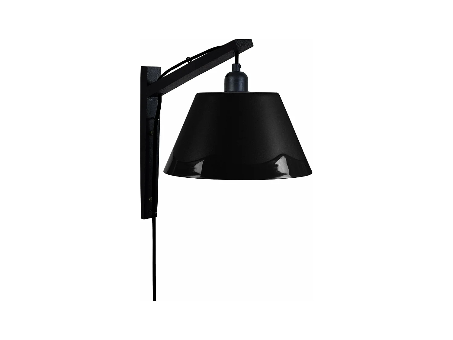 Applique bois noiré,noir 30cm.