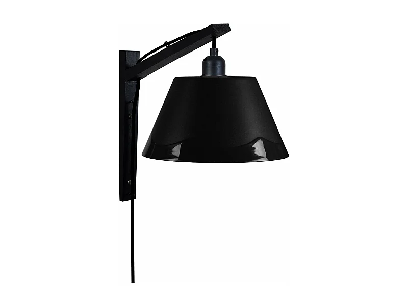 Applique bois noiré,noir 30cm.