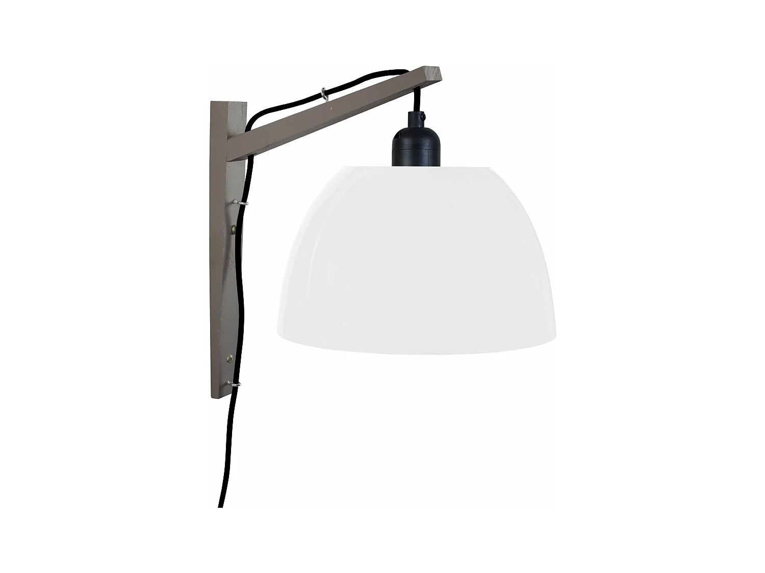 Applique bois naturel,blanche 30cm.
