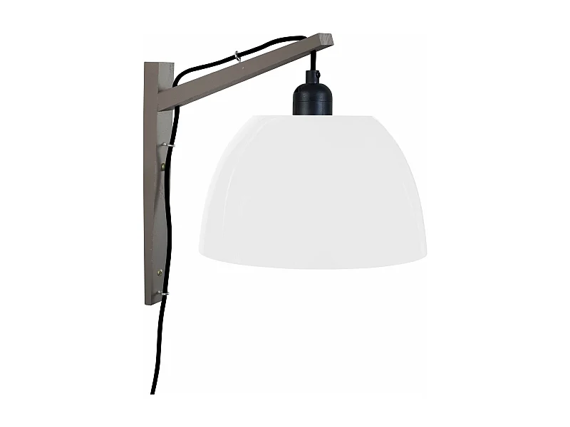 Applique bois naturel,blanche 30cm.