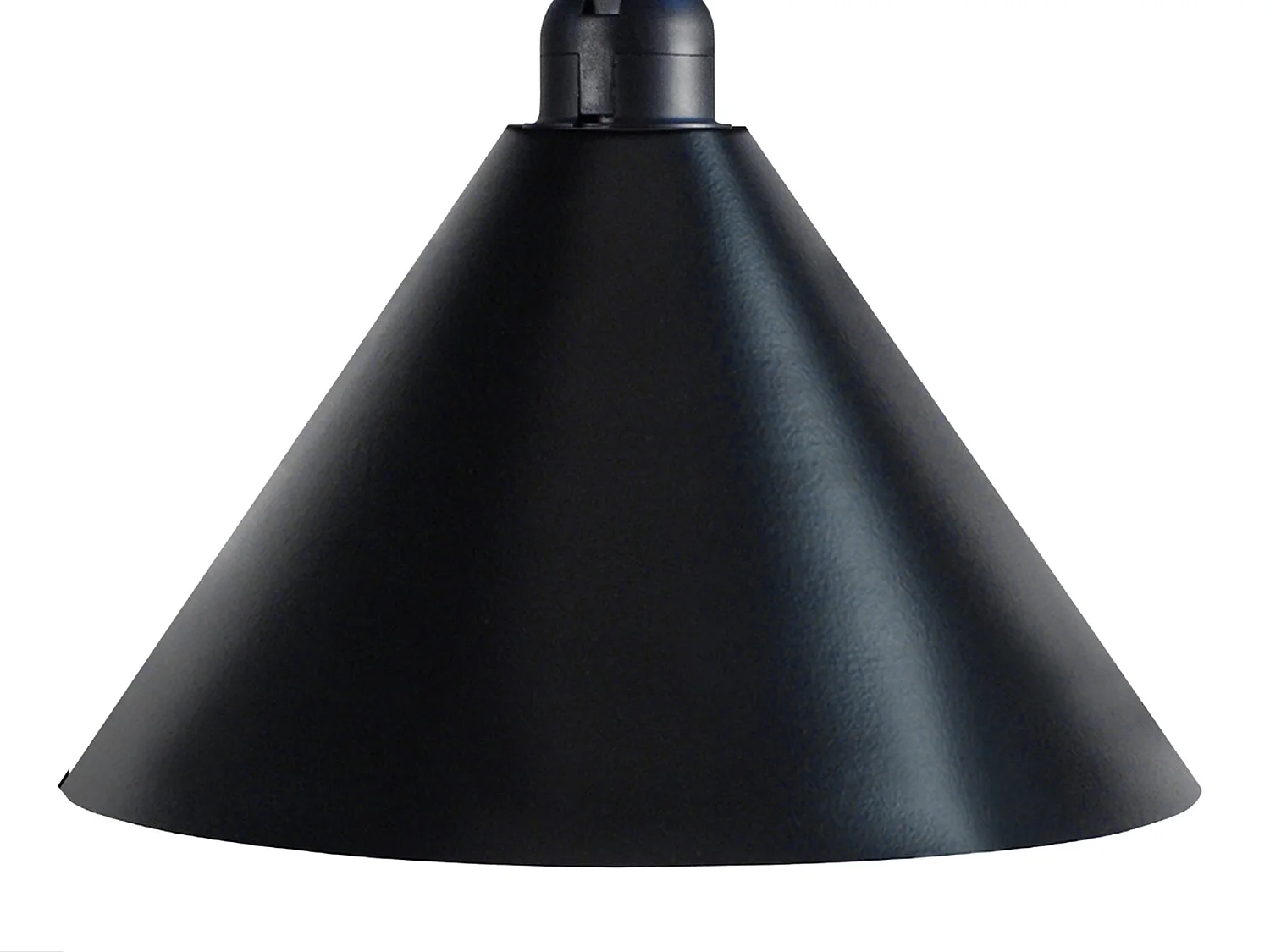 Aplique TOSEL KRAN CÔNE metal arqueado preto D30 x  H30  cm