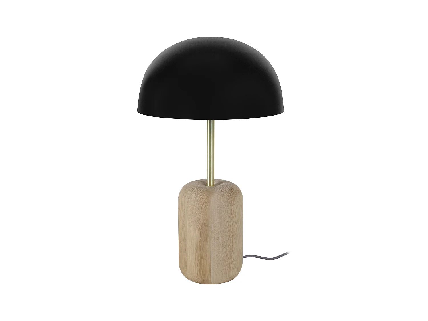 Lampe a Poser TOSEL ,bois,naturel,H36xD23xP23 cm