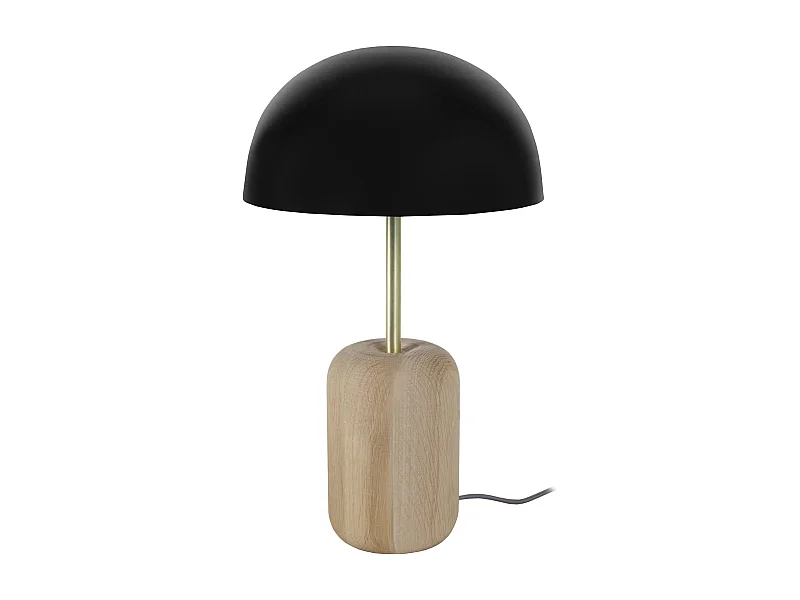 Lampe a Poser TOSEL ,bois,naturel,H36xD23xP23 cm