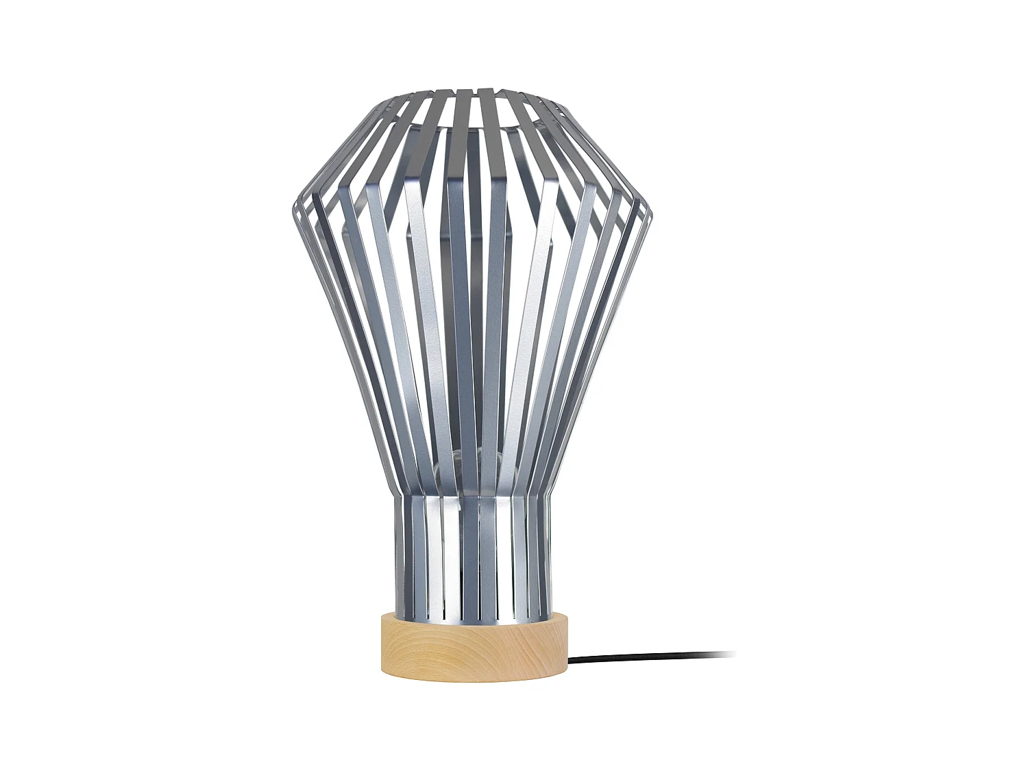 Lampe a Poser TOSEL ,métal,naturel, H43xD27xP27cm