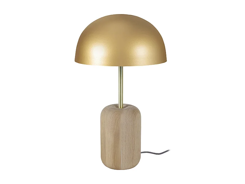 Lámpara de Mesa  TOSEL ,madera,natural,A36xD 23xP23cm