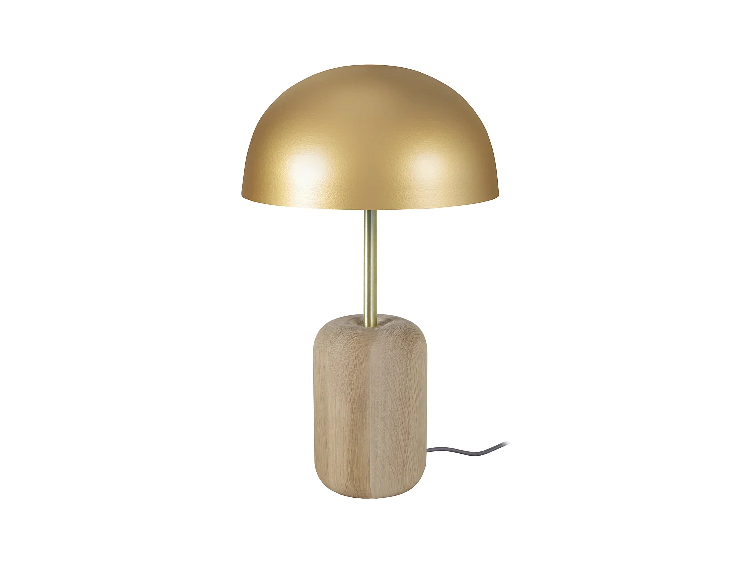 Lampe a Poser TOSEL ,bois,naturel,H36xD 23xP23cm