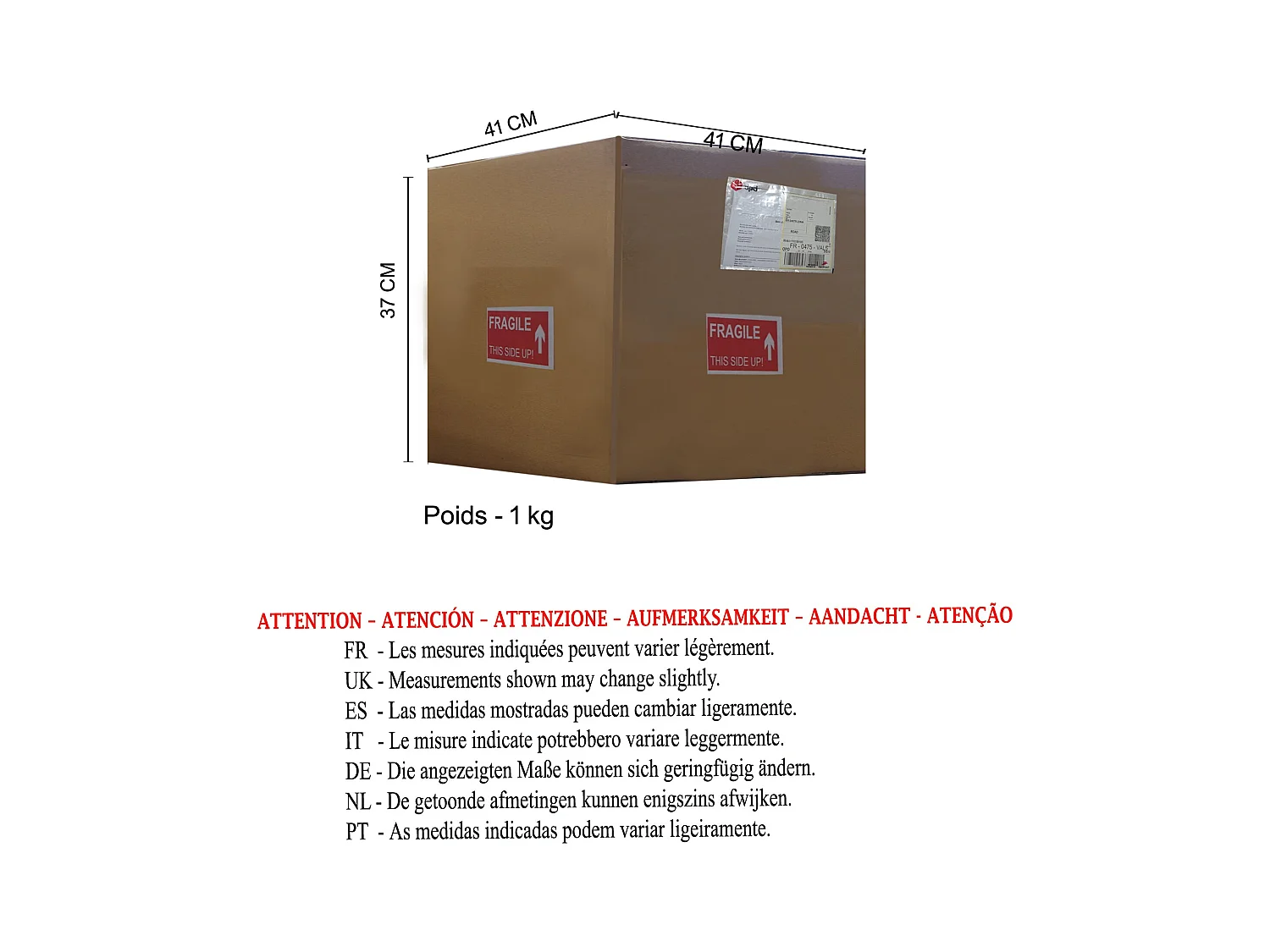 Lámpara de Mesa  TOSEL ,metal,natural,A 43xD27xP27cm
