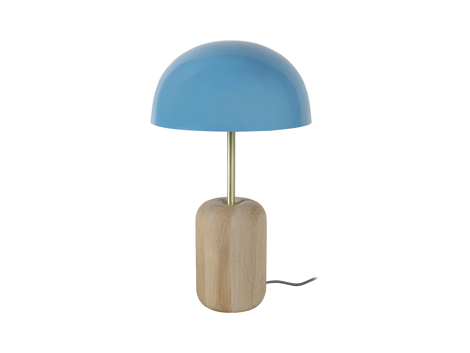 Lampe a Poser TOSEL ,bois,naturel,H36x D 23xP23cm