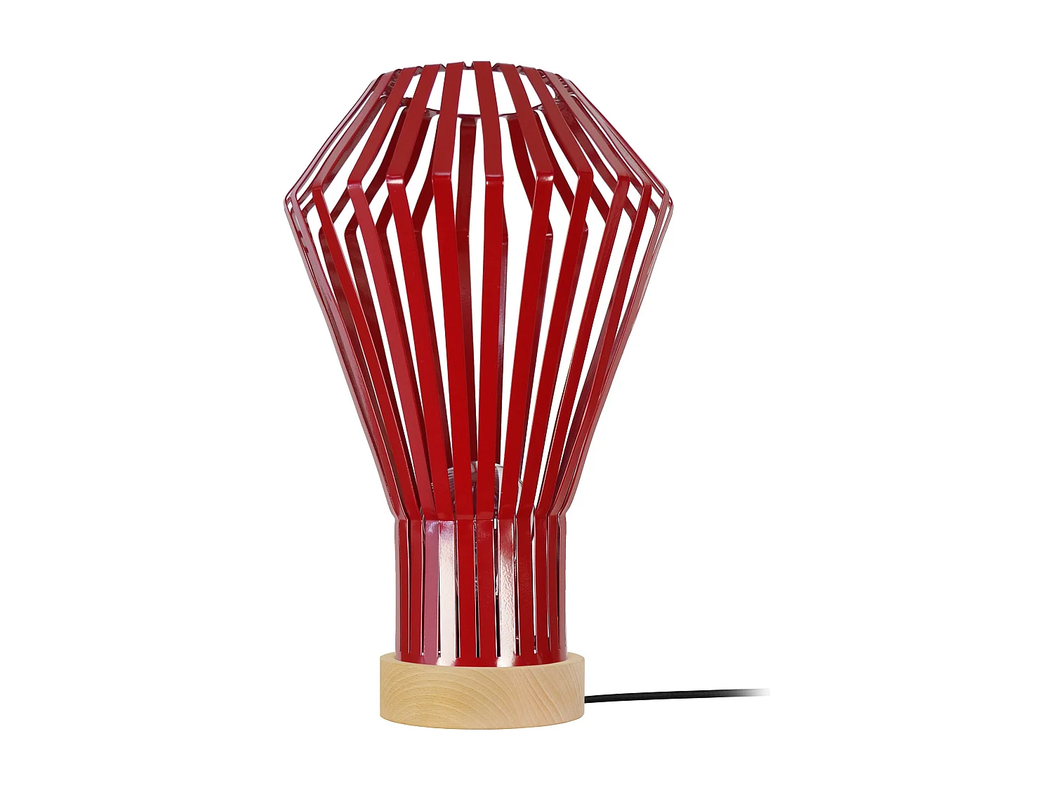 Abajur TOSEL SKARA tecido coluna cinza D30 x  H52  cm