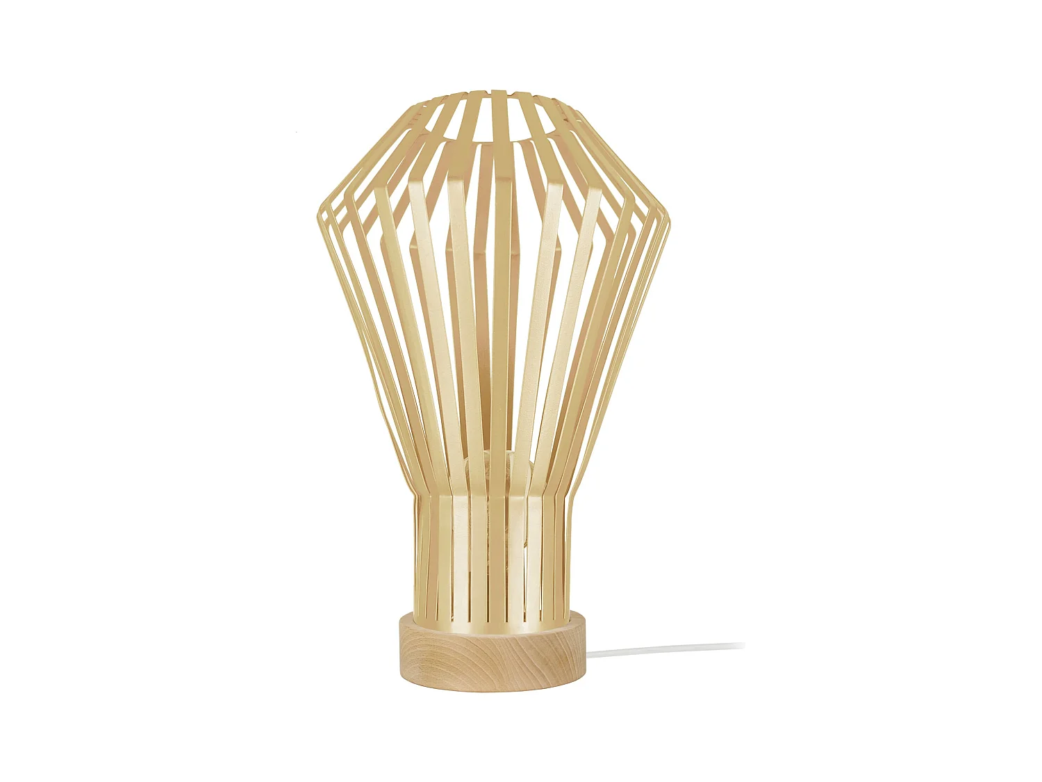 Lampe a Poser TOSEL ,métal,naturel,H43xD 27xP27cm