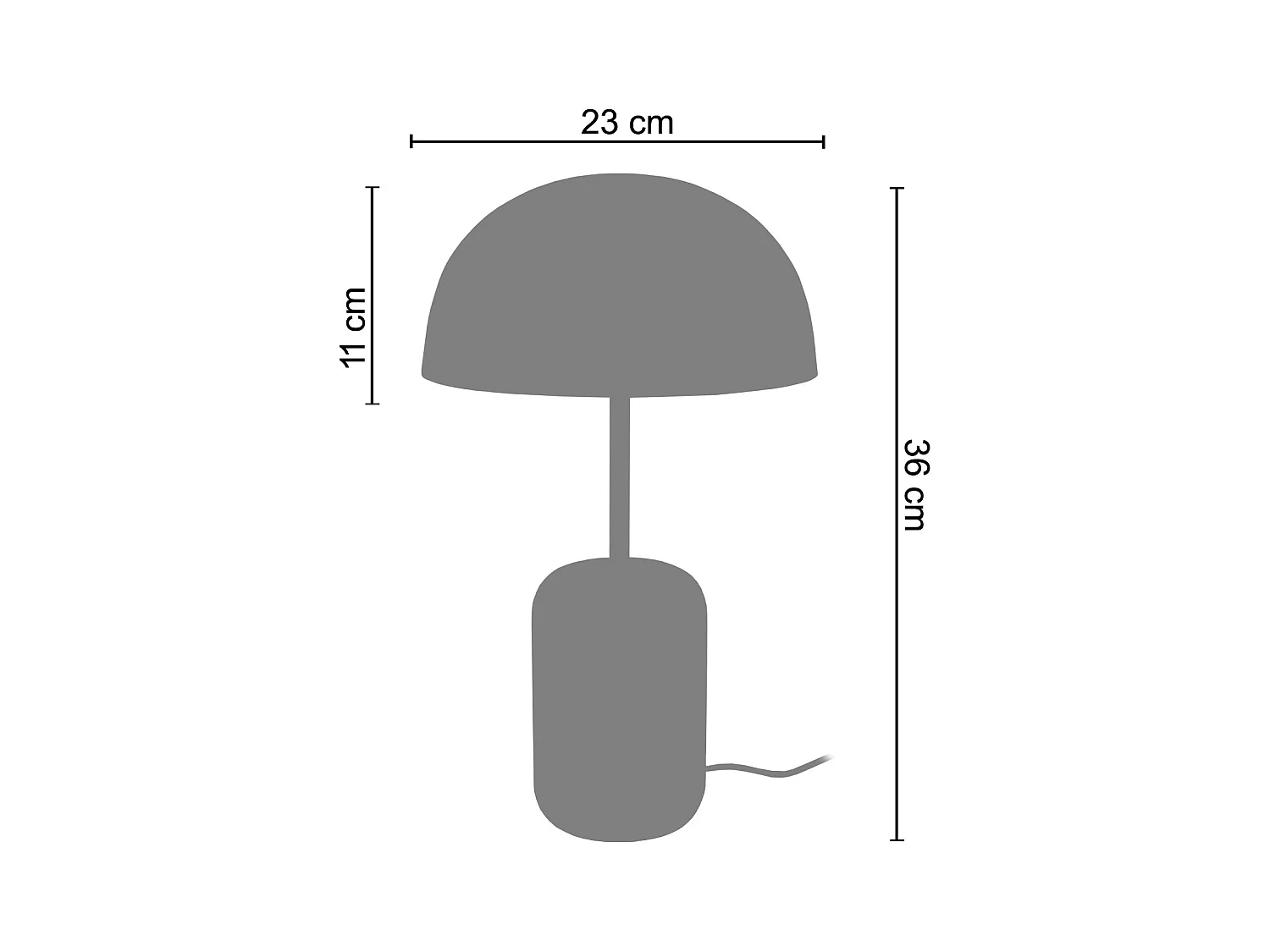 Lampe a Poser TOSEL ,bois,naturel,H36xD23x P23cm