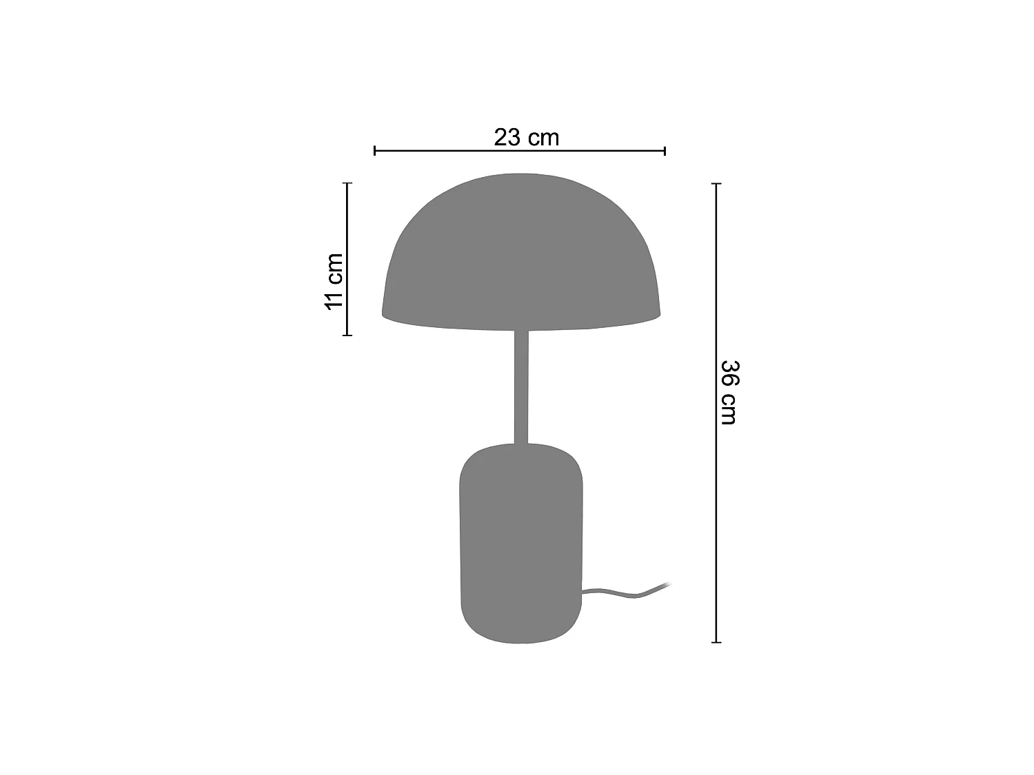 Lampada da tavolo legno metallo or GUSTTAVO M rosa D'23 cm