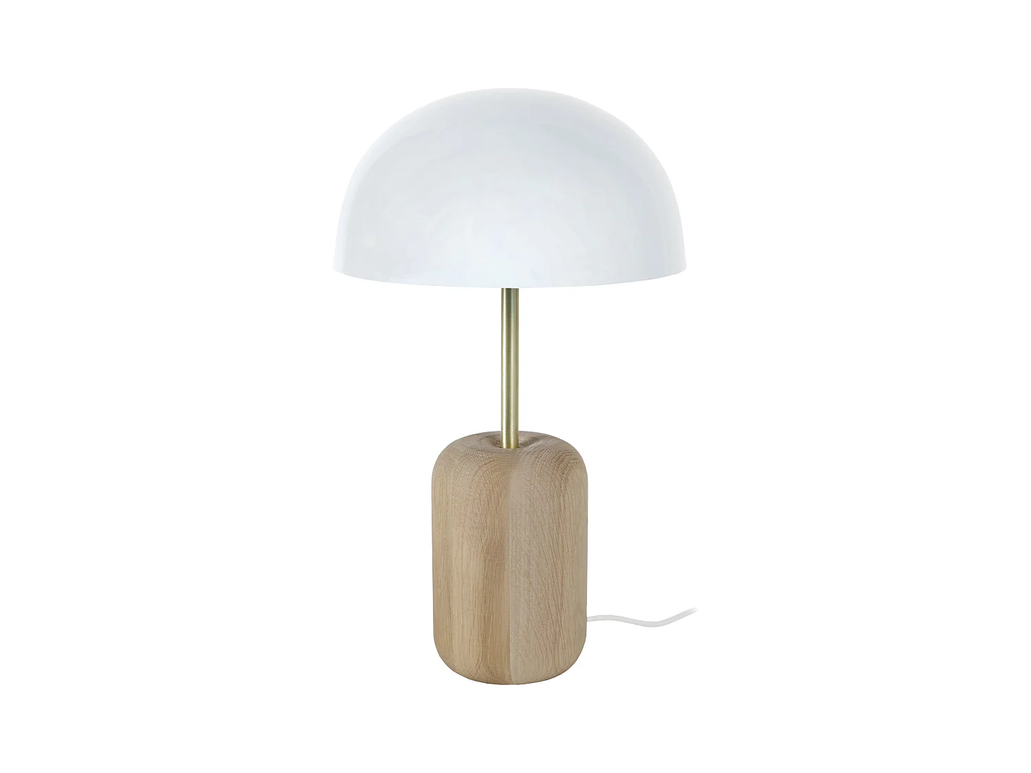 Lampe a Poser TOSEL ,bois,naturel,H36xD23xP23cm