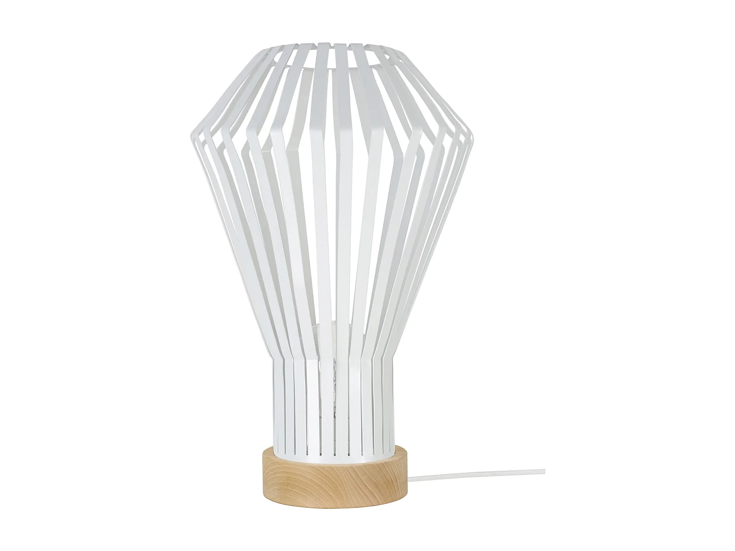 Lampe a Poser TOSEL ,métal,naturel, H 43xD27xP27cm
