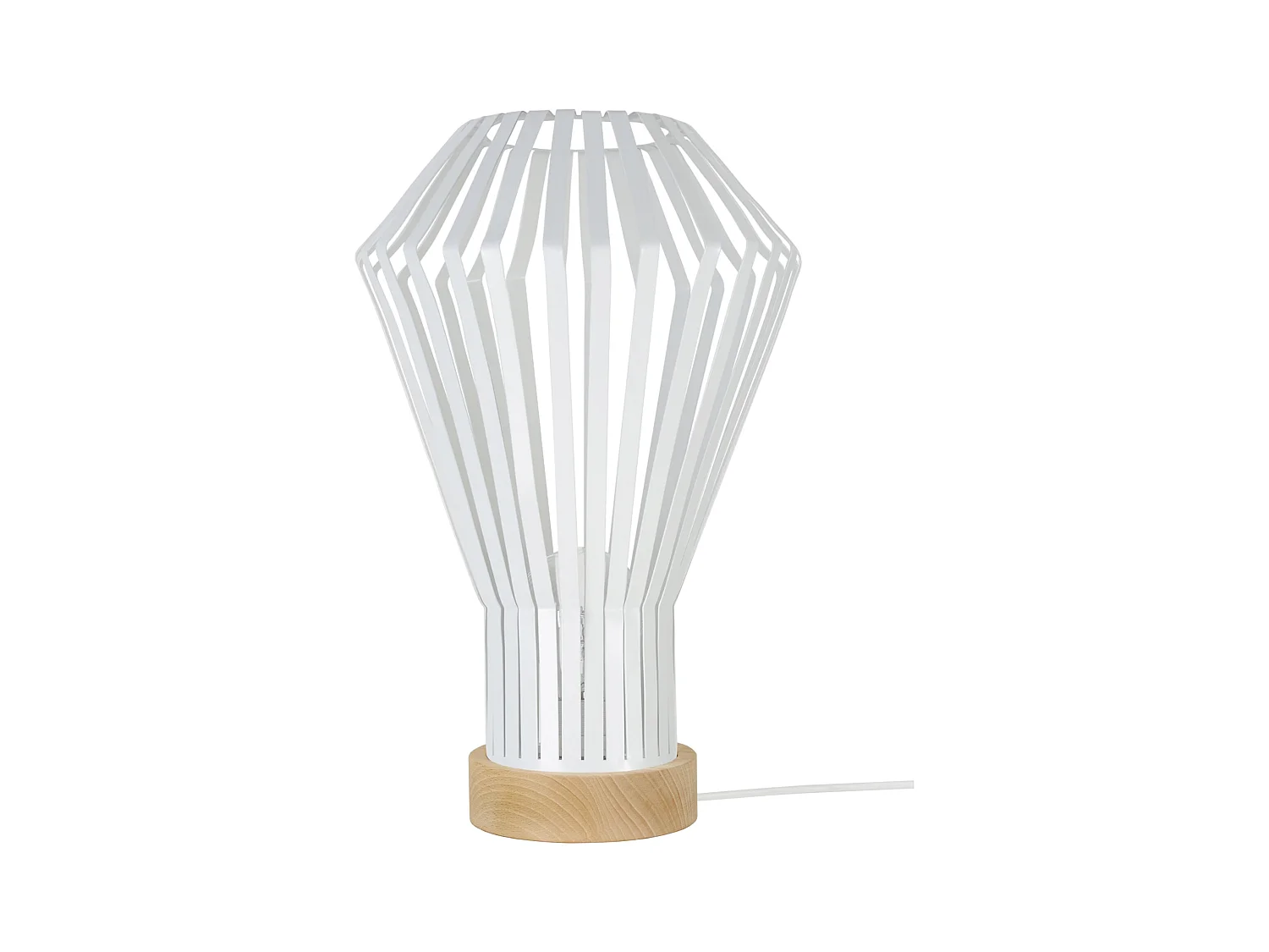 Lampe a Poser TOSEL ,métal,naturel, H 43xD27xP27cm