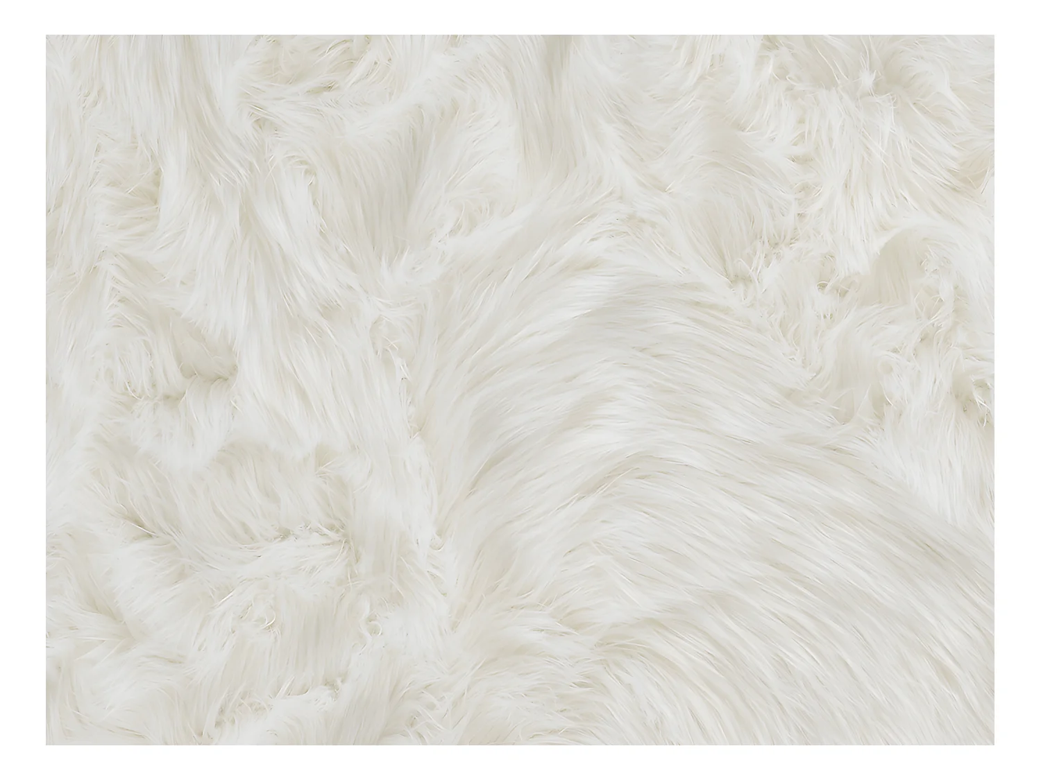 Tapis imitation peau de mouton SHEEP - 120 x 170 cm - blanc