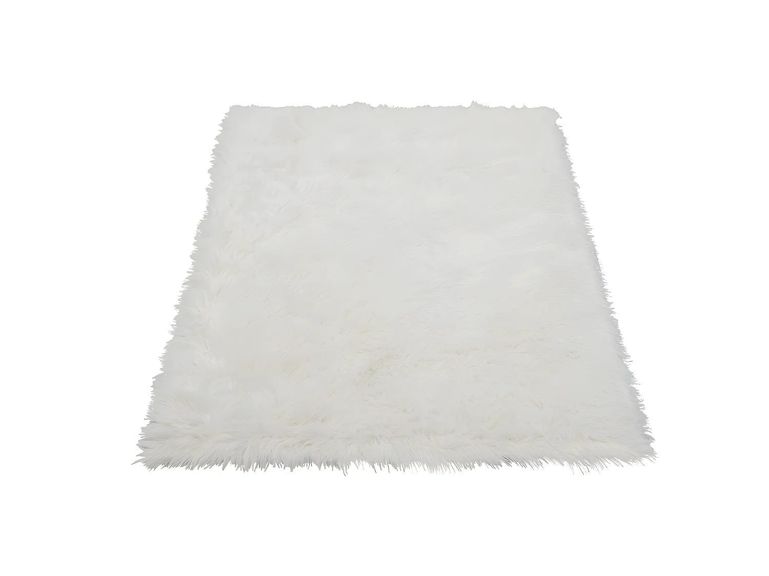 Tapis imitation peau de mouton SHEEP - 120 x 170 cm - blanc