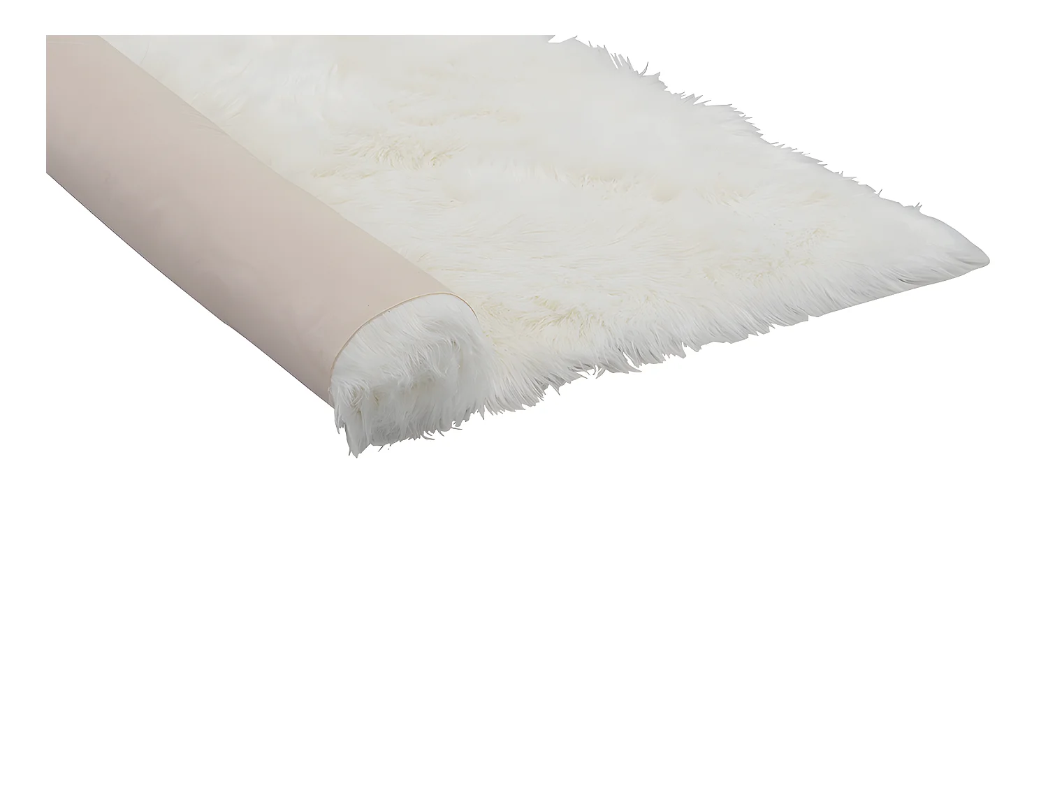 Tapis imitation peau de mouton SHEEP - 120 x 170 cm - blanc