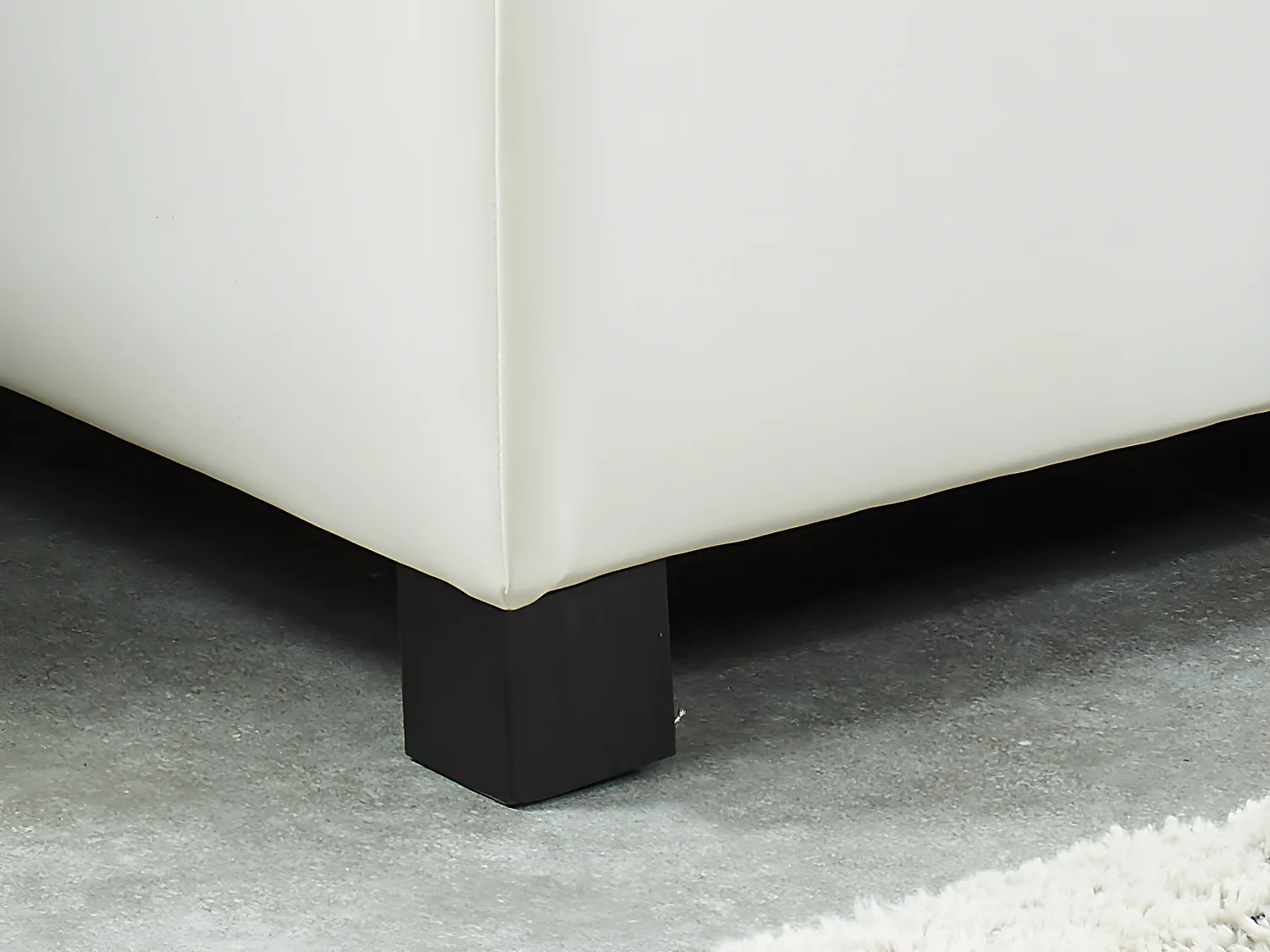 Banc coffre simili FILIPPO - Blanc