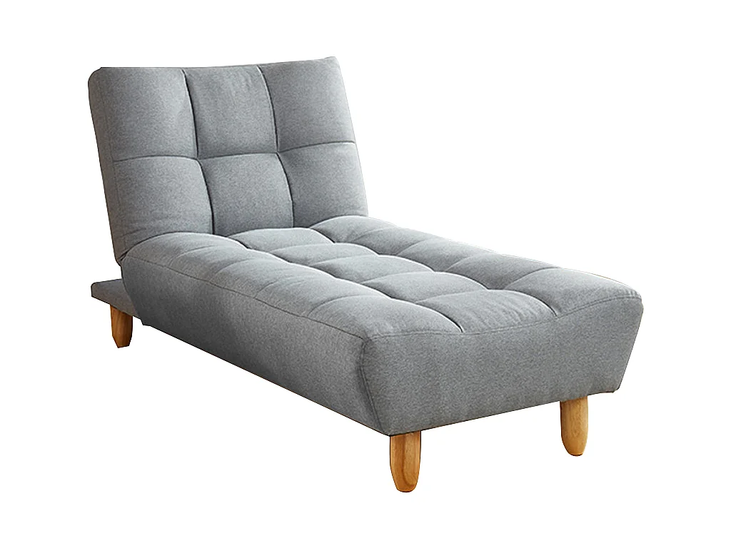 Modulierbares Schlafsofa Klappsofa - Stoff - Grau - ESTEBAN