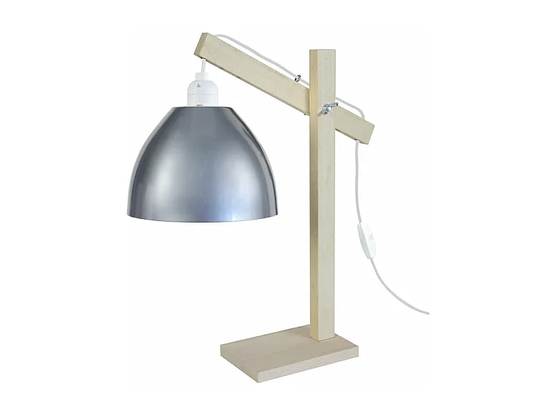 Candeeiro de pé para leitura TOSEL LODGE metal articulado cinza D29 x  H150  cm