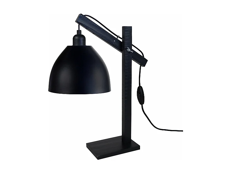 Candeeiro de pé para leitura TOSEL LODGE metal articulado castanho D29 x  H150  cm