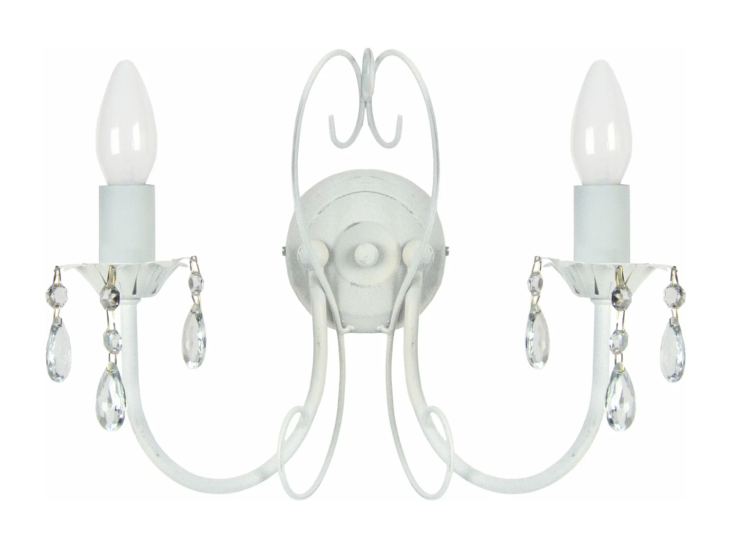 Aplique TOSEL PAMPILLES vidro braço pingentes D25 x  H9  cm