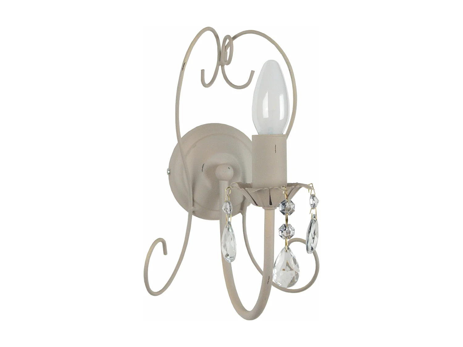 Aplique TOSEL PAMPILLES tecido braço vidro D25 x  H9  cm