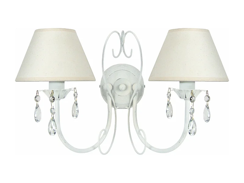 Aplique TOSEL PAMPILLES vidro braço cinza D25 x  H9  cm