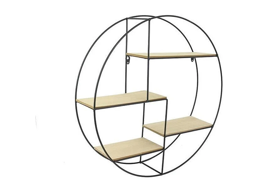 Étagère Murale Design "4 Niveaux" 50cm Naturel