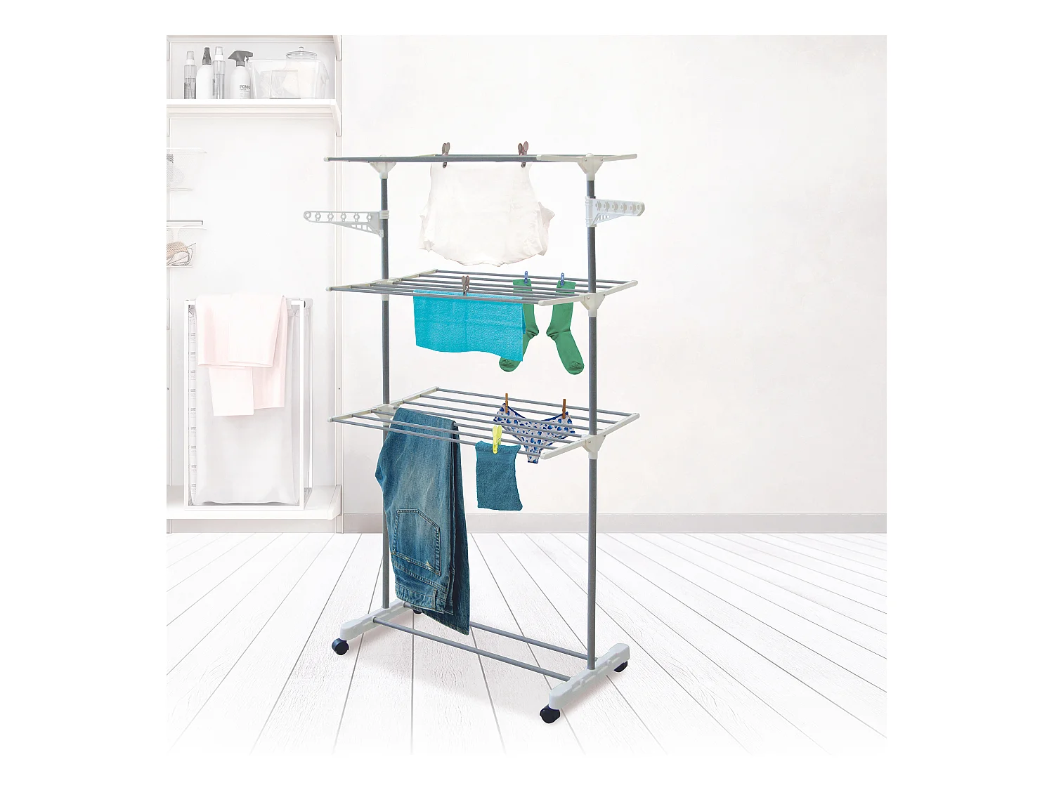 Etendoir A Linge 3 Etages Blanc