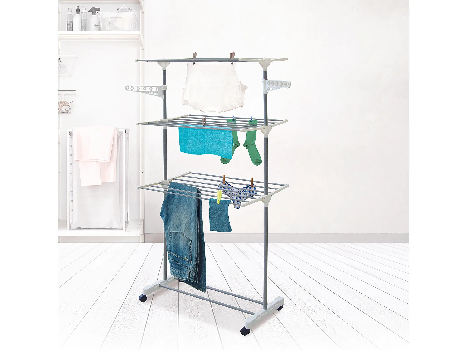 Etendoir A Linge 3 Etages Blanc
