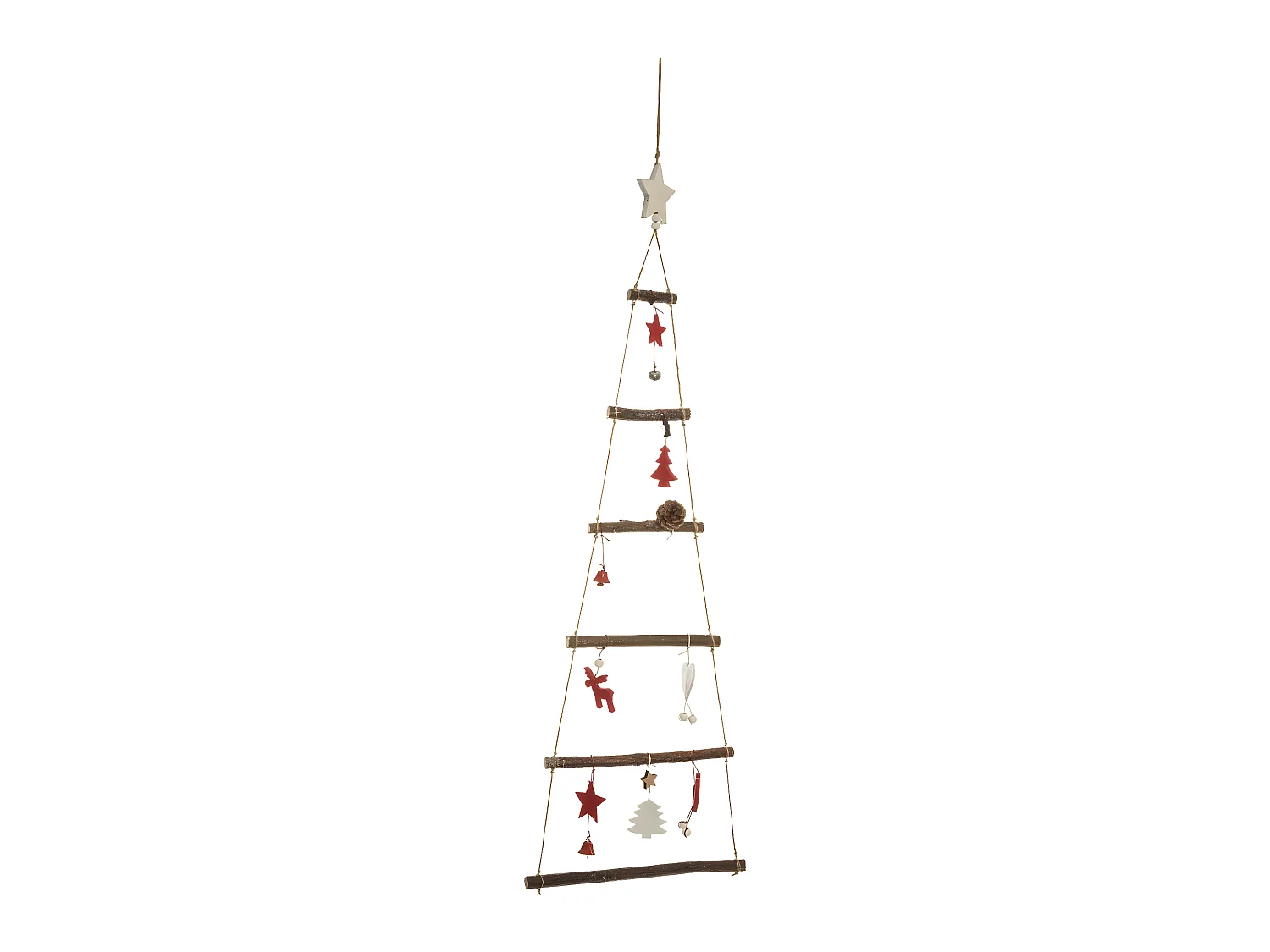 Sapin de Noël Mural "Première Étoile" 88cm Naturel