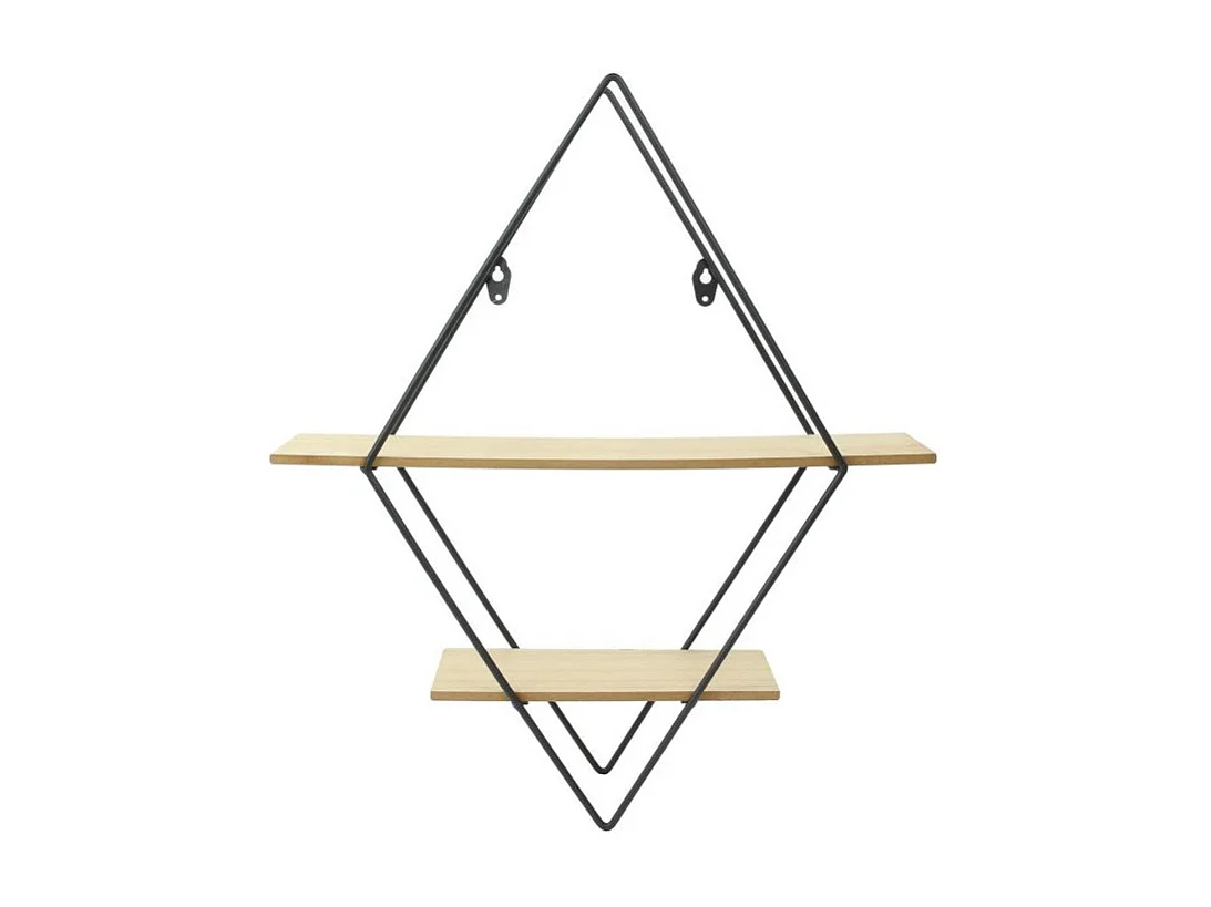 Étagère Murale Design "Losange" 46cm Naturel