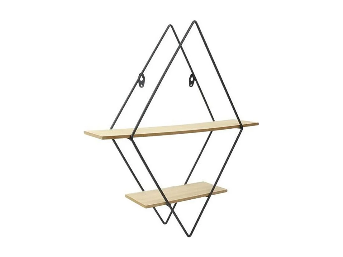 Étagère Murale Design "Losange" 46cm Naturel