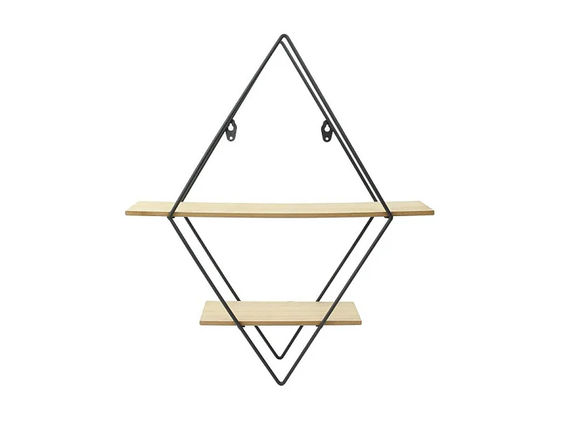 Étagère Murale Design "Losange" 46cm Naturel
