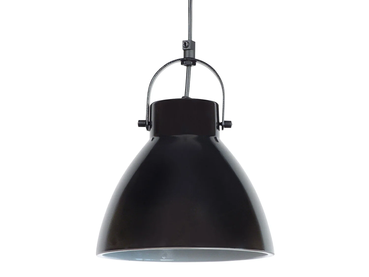 Suspensão TOSEL  ANDERSEN vidro cônico preto D18 x  H80  cm