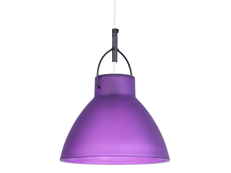 Suspensão TOSEL  ANDERSEN vidro cônico roxo D25 x  H90  cm