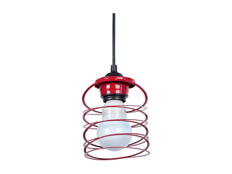 Suspensão TOSEL  SAMILA vidro tigela Verde D14,5 x  H70  cm