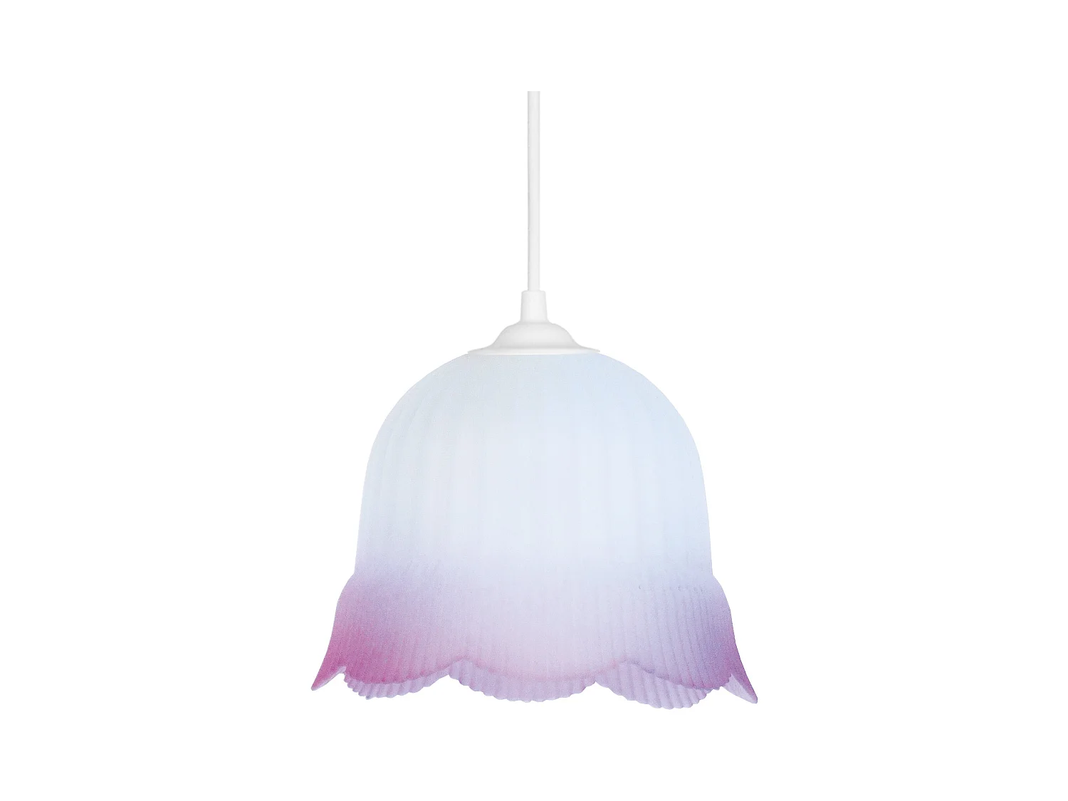 Suspensão TOSEL  CLOCHETE vidro cúpula maçã D35 x  H80  cm