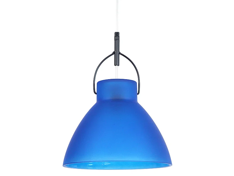 Suspensão TOSEL  ANDERSEN vidro cônico azul D25 x  H90  cm
