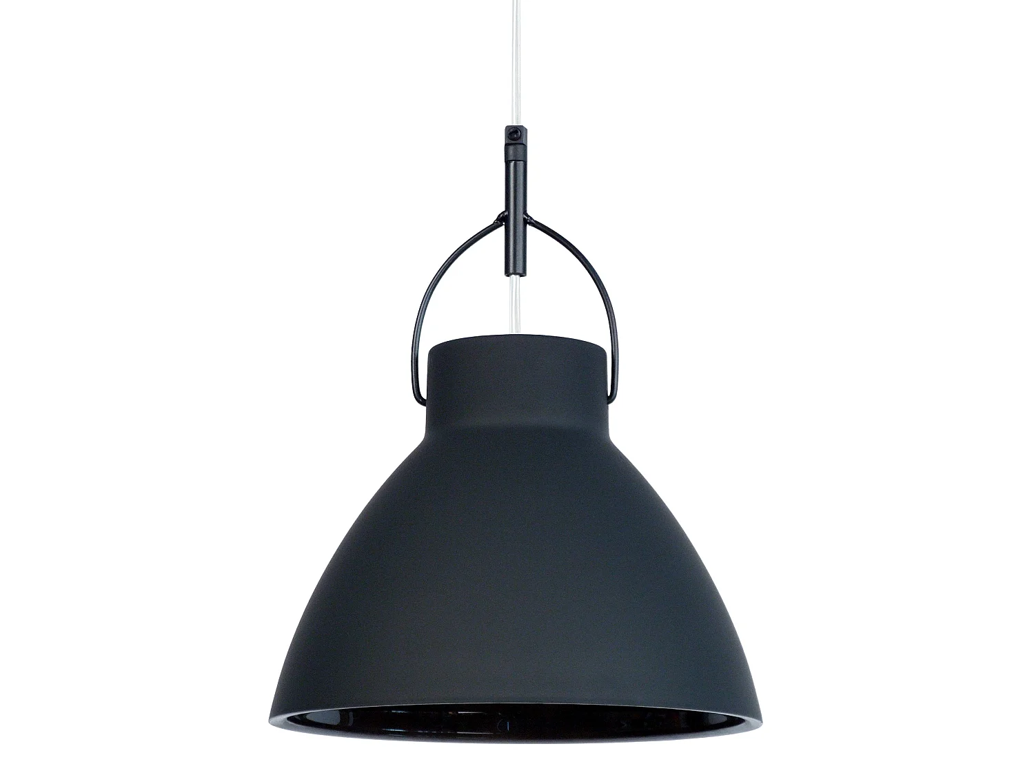 Suspensão TOSEL  ANDERSEN vidro cônico preto D25 x  H90  cm