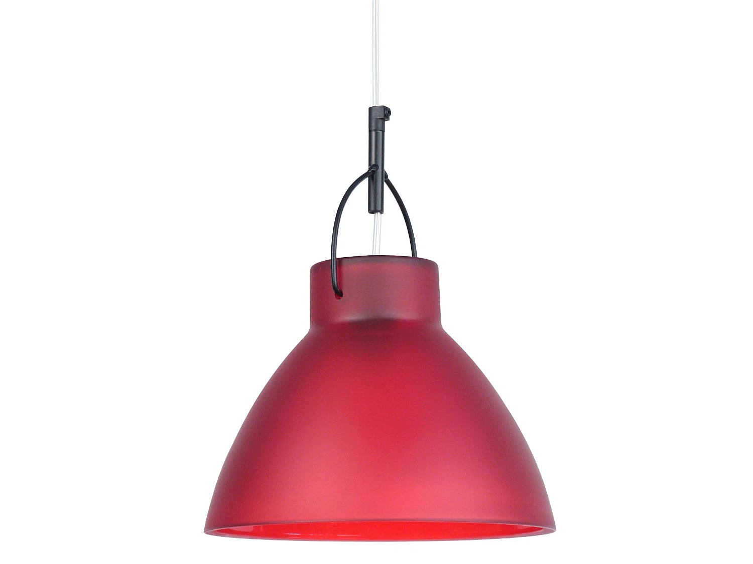 Suspensão TOSEL  ANDERSEN vidro cônico carmim D25 x  H90  cm