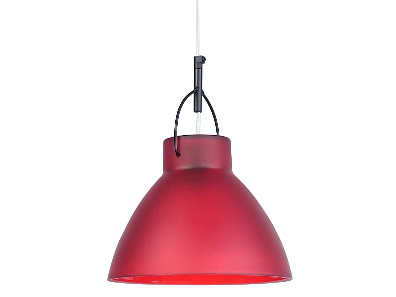 Suspensão TOSEL  ANDERSEN vidro cônico carmim D25 x  H90  cm