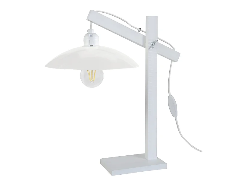 PILORI KROA - Lampe de bureau articulé bois blanc